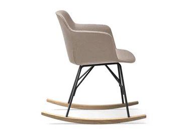 DEEP COVER - Rocking chair with armrests by Quinti Sedute - view 2
